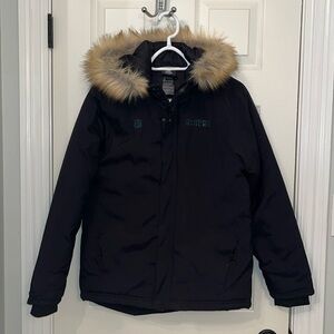 NFL Team Apparel Youth Philadelphia Eagles Hooded Parka‎ Sz Large (14-16) Winter